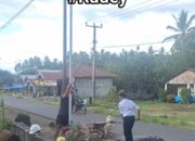 Pemdes Radey Pasang Lampu Penerangan Jalan