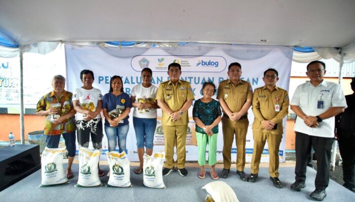 Gubernur Yulius Selvanus Lepas Bantuan Pangan Nasional untuk Sulut dari Gudang Bulog Kota Bitung