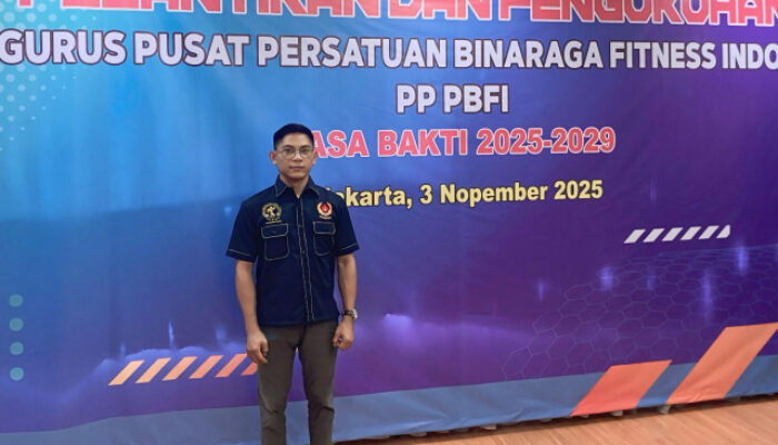 Joshua Tangkere Resmi Jabat Bendahara Umum PP Persatuan Binaraga Fitness Indonesia (PBFI)