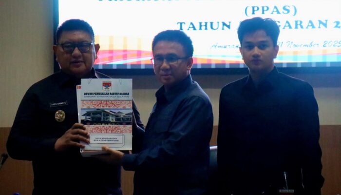 DPRD dan Pemkab Minsel Tandatangani Nota Kesepakatan Rancangan KUA dan PPAS Tahun Anggaran 2026