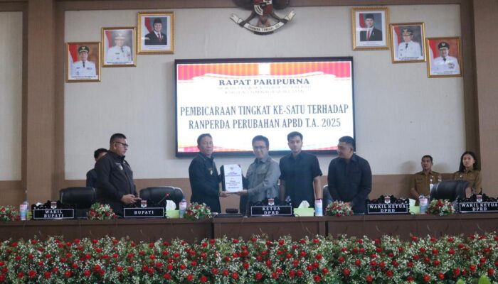 DPRD Minsel Laksanakan Rapat Paripurna Tingkat Kesatu Ranperda APBD-P Tahun 2025