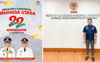 HUT Ke-22 Minahasa Utara, Bendum PP PBFI Joshua Tangkere Apresiasi Kepemimpinan Joune Ganda-Kevin Lotulung
