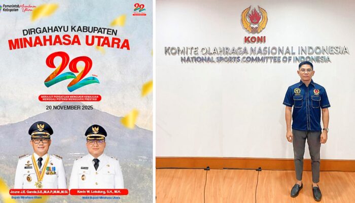 HUT Ke-22 Minahasa Utara, Bendum PP PBFI Joshua Tangkere Apresiasi Kepemimpinan Joune Ganda-Kevin Lotulung