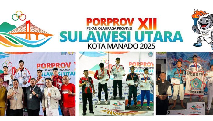Polres Bitung Berbangga! Tiga Personelnya Naik Podium Juara I di Porprov XII Sulut 2025 