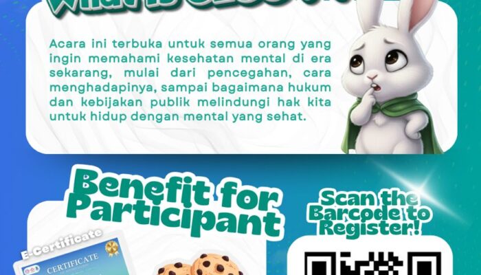 ALSA LC UNSRAT Ajak Masyarakat Pahami Hak atas Kesehatan Mental Lewat Pendekatan Hukum Humanis