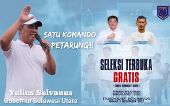 Gubernur Yulius Selvanus Dukung Persma 1960 Jaring Talenta Muda Sulut