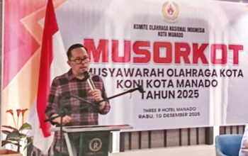 Ketua KONI Kota Manado terpilih, dr. Richard Sualang.