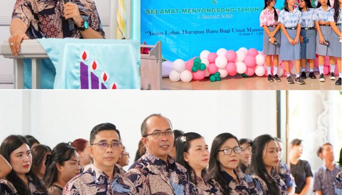 Perayaan Natal SMAN 1 Amurang, Swingly Liow: “Siap Melangkah dengan Harapan Baru”