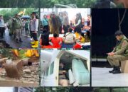 Gubernur Sulut, Yulius Selvanus saat berada di Lokasi terdampak bencana banjir bandang di Pulau Siau, Kabupaten Sitaro.