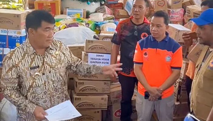 Gubernur Yulius Selvanus Berangkatkan Bantuan Logistik ke-4 untuk Bencana Siau