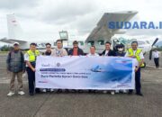 Penerbangan perdana pesawat perintis Susi Air dari Bandara Sam Ratulangi Manado menuju Melonguane dan Miangas Kabupaten Kepulauan Talaud.