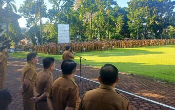 Apel Kerja Bersama Pemprov Sulut di awal Bulan Februari 2026 di Kantor Gubernur Sulawesi Utara, Senin (2/2/2026).