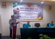 Kepala Kantor Wilayah Kementerian Agama Sulut, Dr Drs KH Ulyas Taha MPd, bersama Kepala Kantor Kemenag Bitung, Hi. Yahya Wahidin Pasiak, S.Ag, MM dan Kasubag TU, H Noval Besse S.Ag MH. (Foto: Ridho L Tobing)