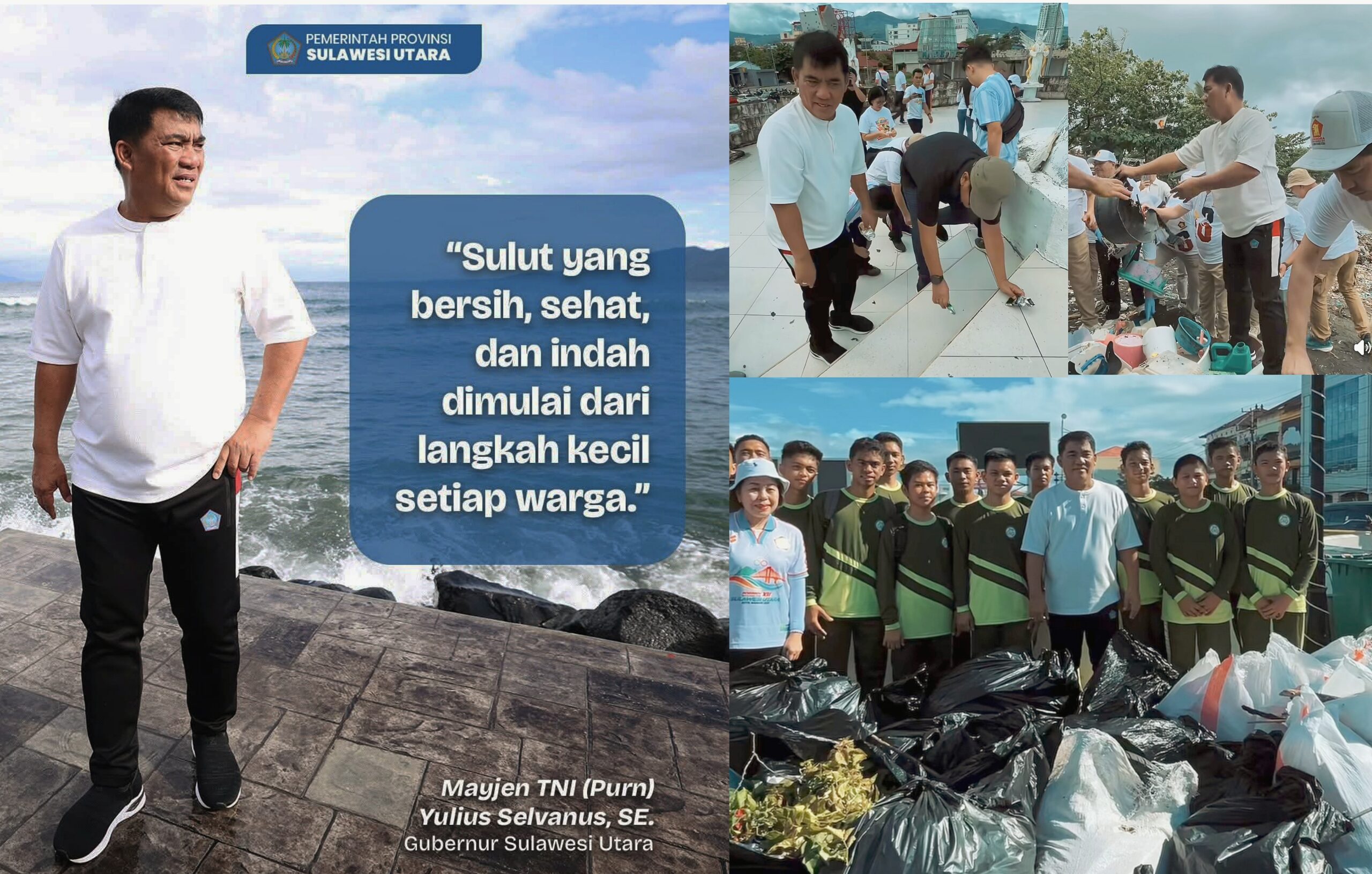 Gubernur Sulut, Yulius Selvanus gaungkan Gerakan Sulawesi Utara ASRI. (Foto: Ist)