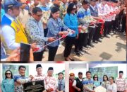 Peresmian dan Penyerahan kunci Rumah Hunian Tetap bagi warga penyintas bencana erupsi Gunung Ruang Sitaro, di Desa Modisi, Kecamatan Pinolosian Timur, Kabupaten Bolaang Mongondow Selatan (Bolsel), Sulawesi Utara. (Foto: Ist)