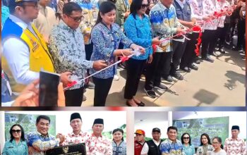 Peresmian dan Penyerahan kunci Rumah Hunian Tetap bagi warga penyintas bencana erupsi Gunung Ruang Sitaro, di Desa Modisi, Kecamatan Pinolosian Timur, Kabupaten Bolaang Mongondow Selatan (Bolsel), Sulawesi Utara. (Foto: Ist)