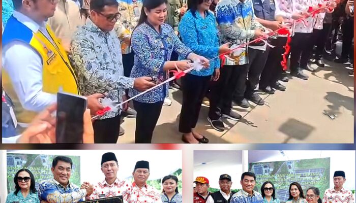 Gubernur Yulius Selvanus Resmikan Perumahan Hunian Tetap Pengungsi Erupsi Gunung Ruang Sitaro di Bolsel