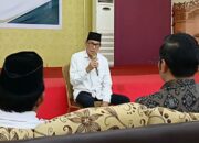 Ketua IPHI Sulawesi Utara dan Komisaris Independen Bank SulutGo (BSG), Ir. H. Djafar Alkatiri, MM, M.Pdi, saat menyampaikan sambutan dalam pengukuhan Pengurus DPW JULEHA Sulut di Asrama Haji Tuminting, Manado, Jumat (13/2/2026). (Foto: Ridho L Tobing)