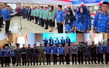 Walikota Bitung, Hengky Honandar SE, kukuhkan FKUB, FKDM dan Badan Tazkir Kota Bitung. (Foto: Ist)