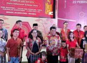 Gubernur Sulut, Yulius Selvanus, saat menghadiri perayaan Hari Raya Tahun Baru Imlek 2577 Kongzili yang diinisiasi oleh Majelis Tinggi Agama Khonghucu Indonesia (MATAKIN) Provinsi Sulawesi Utara di Graha Gubernuran, Minggu (22/02/2026). (Foto: Ist)