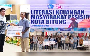 Wakil Walikota Bitung, Randito Maringka S.Sos, saat acara sosialisasi