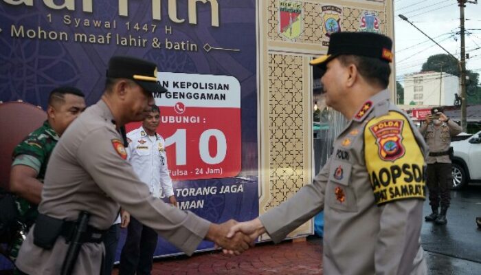 Kapolda Sulut Tinjau Pos Pengamanan Idul Fitri 1447 H di Manado