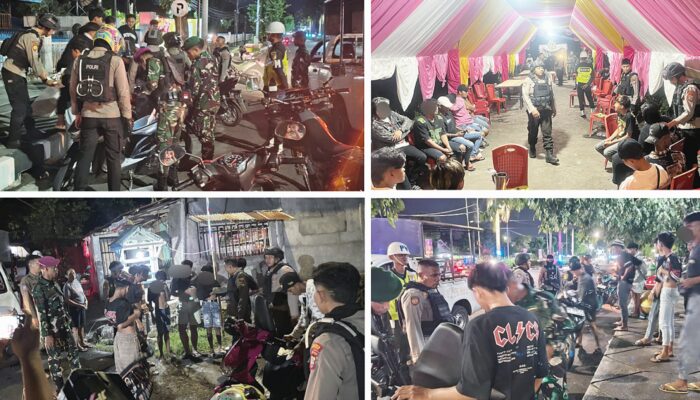 Bitung Kondusif! Patroli Garnisun Skala Besar Sterilisasi Titik Rawan, Kasat Samapta: Aman Terkendali! 
