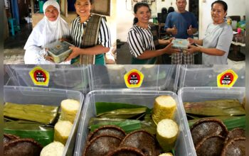 Rukun Karo Merga Silima Manado berbagi takjil Kue Cucur dan Kue Cimpa. (Foto: Ist)