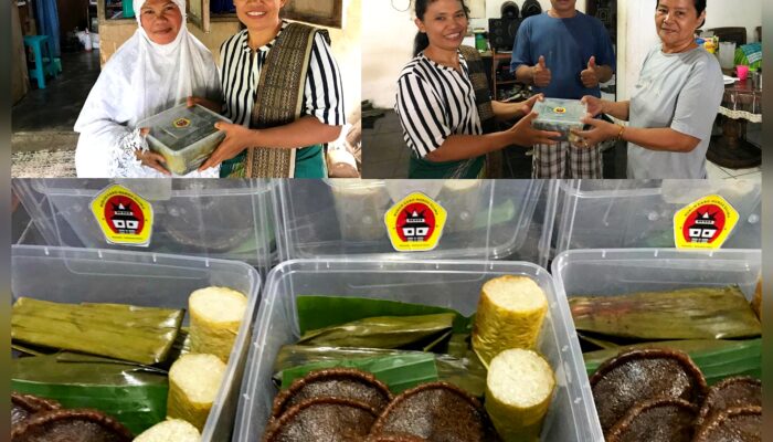 Akulturasi Budaya Karo dan Minahasa, Merga Silima Manado Bagikan Takjil Cimpa dan Cucur