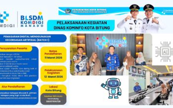 Pemkot Bitung buka Pelatihan Gratis bagi para pelaku UMKM, cara cerdas promosi dan pasarkan produk usaha berbasis AI di Medsos. (Foto: Istimewa/Ridho L Tobing)