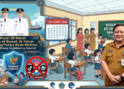 Walikota Bitung Hengky Honandar SE dan Wakil Walikota Bitung Randito Maringka S Sos dengan Ilustrasi gambar Pemkot Bitung yang berencana akan mensosialisasikan Permenkomdigi Nomor 9 Tahun 2026 ke sekolah-sekolah. (Gambar kanan) Plt Kepala Dinas Komunikasi dan Informatika (Kominfo) Kota Bitung, Altin Tumengkol SIP MSi. (Foto: Ridho L Tobing)