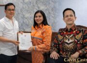 Ketua Umum LSM Suara Indonesia Sulawesi Utara, Enny Angelia Umbas (gambar kiri) saat membuat laporan di Polda Sumut dan Ketua ARMAK Sulut, Calvin Castro (gambar kanan). (Foto: Ist)