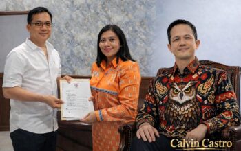 Ketua Umum LSM Suara Indonesia Sulawesi Utara, Enny Angelia Umbas (gambar kiri) saat membuat laporan di Polda Sumut dan Ketua ARMAK Sulut, Calvin Castro (gambar kanan). (Foto: Ist)