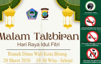 Agenda Malam Takbiran 1447 Hijriah Pemkot Bitung. (Foto: Ist)