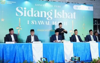 sidang Isbat dipimpin Menteri Agama (Menag) Nasaruddin Umar, di Kantor Kementerian Agama, Jakarta, Kamis (19/03/2026). (Foto: Istimewa)