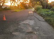 Potret salah satu titik ruas jalan rusak di Sulawesi Utara. Gubernur Yulius Selvanus telah menginstruksikan langkah percepatan perbaikan dalam skema solusi terpadu Pemprov Sulut melalui sinergi terpadu sesuai kewenangan tata kelola jalan, guna memulihkan akses transportasi warga. (Foto: Ist)