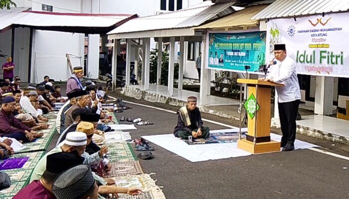 Wakil Walikota Randito Maringka Hadiri Sholat Idul Fitri 1447 H Warga Muhammadiyah Bitung