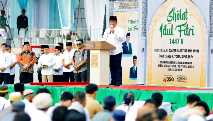 Gubernur Yulius Selvanus Refleksikan Idulfitri 1447 H Sebagai Energi Baru Kerukunan Sulut