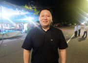 Wakil Ketua DPRD Kota Bitung, Ronald Kansil, saat ditemui awak media pada gelar Malam Pawai Takbiran menyambut Idulfitri 1 Syawal 1447 H di Kota Bitung. (Foto: Ridho L Tobing)