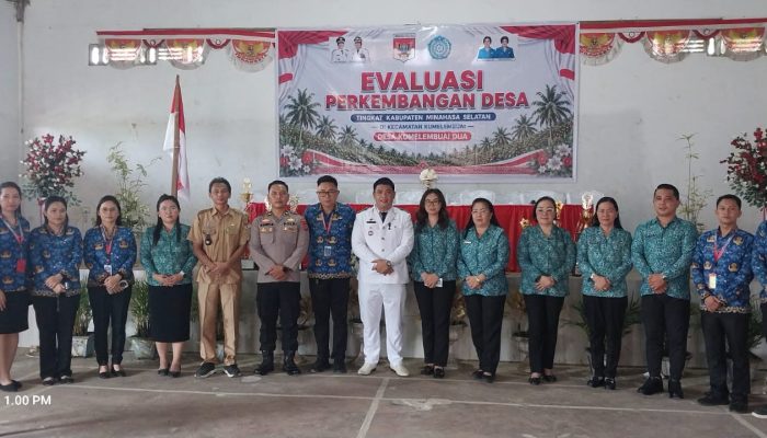 Kumelembuai Dua Wakili Kecamatan  Kumelembuai di Lomba Evaluasi Perkembangan Desa Tingkat Kabupaten Minsel 2026
