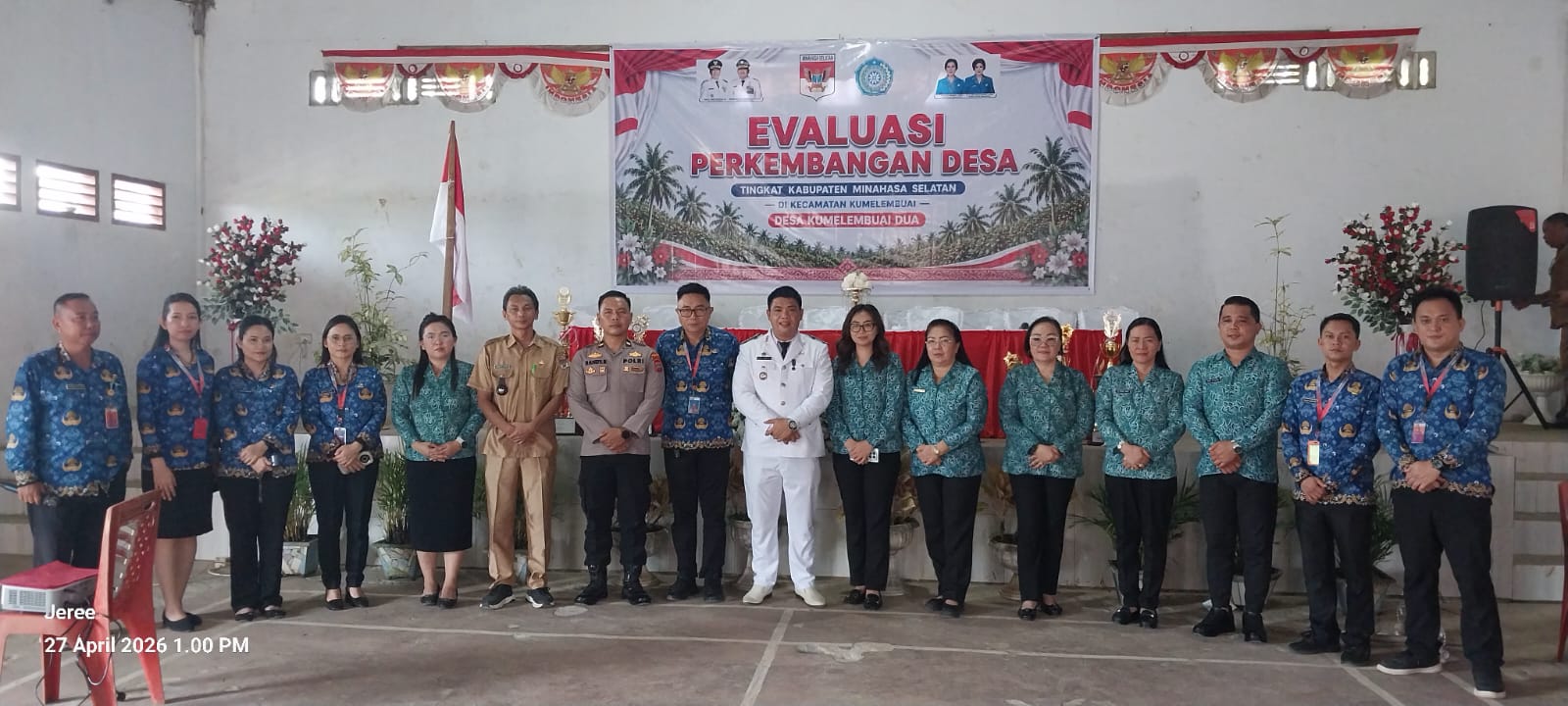 Kumelembuai Dua Wakili Kecamatan Kumelembuai di Lomba Evaluasi Perkembangan Desa Tingkat Kabupaten Minsel 2026