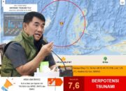 RESPONS CEPAT: Gubernur Sulut Yulius Selvanus segera mengaktifkan protokol tanggap darurat dan Posko Pusdalops untuk memantau situasi secara real-time berdasarkan data BMKG, pasca-gempa M 7,6. (Foto: Istimewa/Dok.SUDARA.ID)