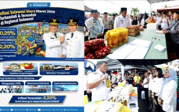 SINERGI TAKTIS: Melalui pengawasan rantai pasok yang disiplin, Gubernur Yulius Selvanus memastikan distribusi logistik di Sulawesi Utara tetap lancar guna menjaga stabilitas harga dan daya beli masyarakat. (Foto: Istimewa/Dok.SUDARA.ID)