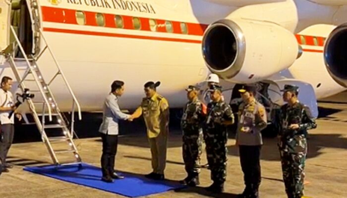 Tiba di Manado, Wapres Gibran Disambut Gubernur Yulius Pantau Dampak Gempa Sulut