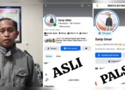 Kolase foto dari video klarifikasi Wartawan Syarif Umar saat membuat laporan di Polres Bitung, dan klarifikasi akun Facebook. (Foto: Dok.SUDARA.ID)