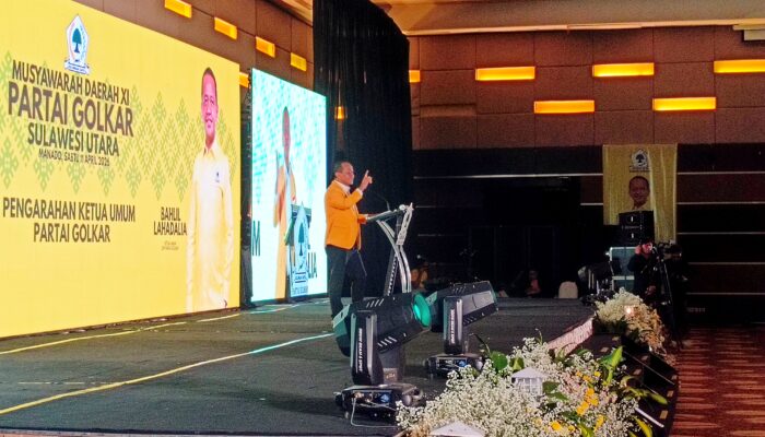 Buka Musda XI Golkar Sulut, Bahlil: Bertanding untuk Bersanding, Jangan Pakai Politik Panjat Pinang!
