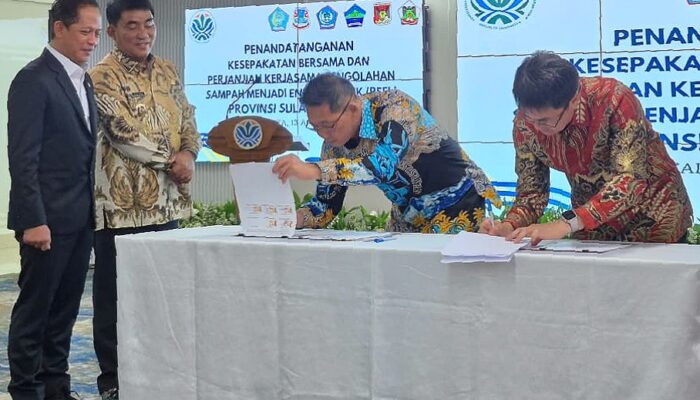 Walikota Bitung Hengky Honandar Resmi Tandatangani PKS Pengelolaan Sampah Jadi Energi Listrik