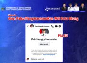 Waspada akun palsu Walikota Bitung! Segera lapor dan hanya ikuti kanal resmi Pemkot Bitung. (Dok.Istimewa)