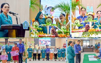Ellen Honandar-Sondakh di Puncak HKG PKK ke-54 Bitung: Mengabdi Tanpa Batas lewat Semangat Gotong Royong. (Foto: Dok. Istimewa/SUDARA.ID)
