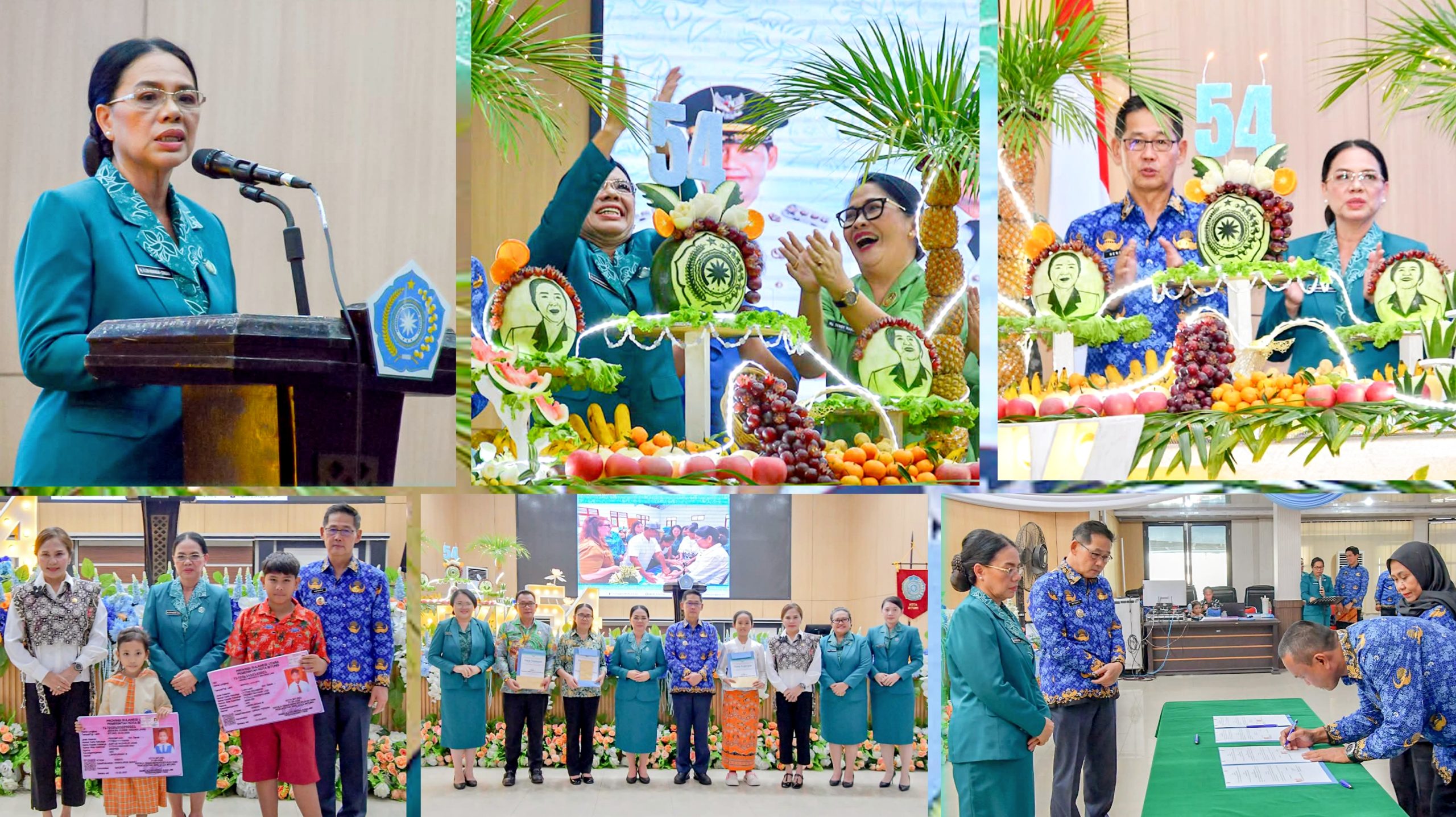 Ellen Honandar-Sondakh di Puncak HKG PKK ke-54 Bitung: Mengabdi Tanpa Batas lewat Semangat Gotong Royong. (Foto: Dok. Istimewa/SUDARA.ID)